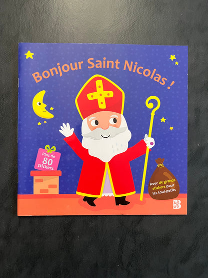 Livre d'autocollants - bonjour, Saint-Nicolas