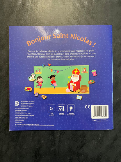 Livre d'autocollants - bonjour, Saint-Nicolas