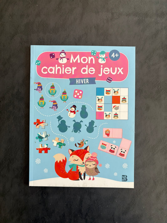 Mon cahier de jeux - hiver