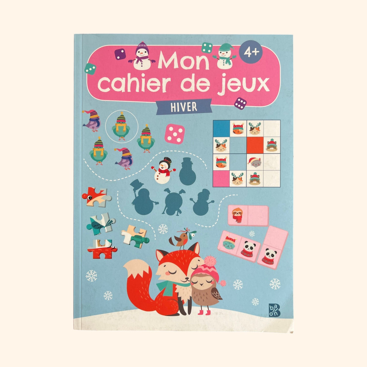 Mon cahier de jeux - hiver | Activités hivernales 5-7 ans