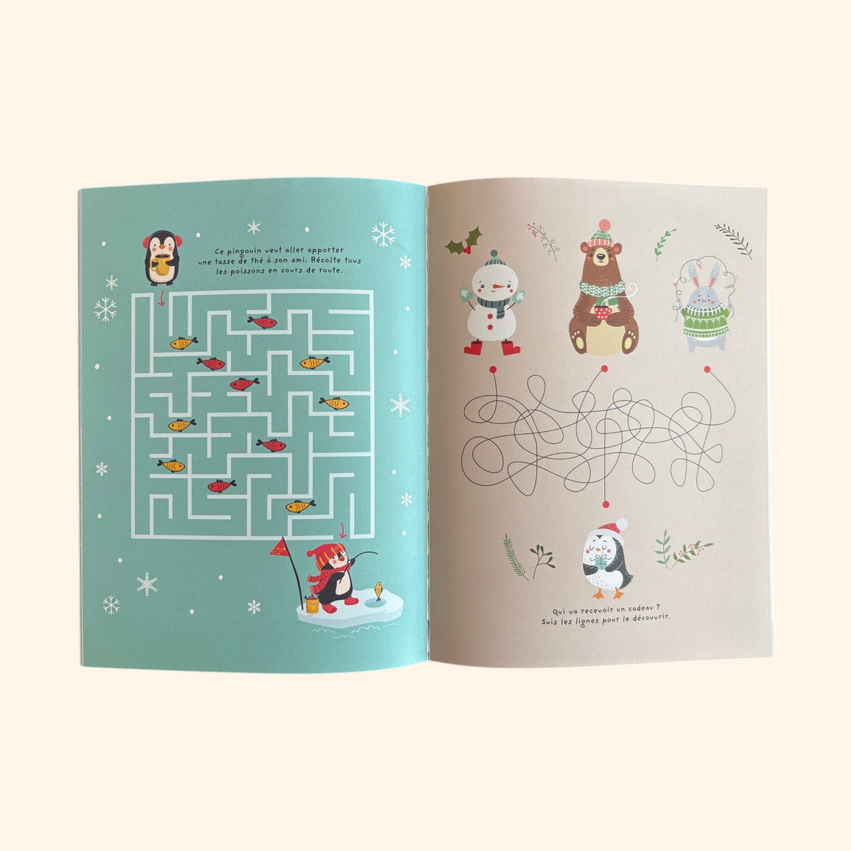 Mon cahier de jeux - hiver | Activités hivernales 5-7 ans