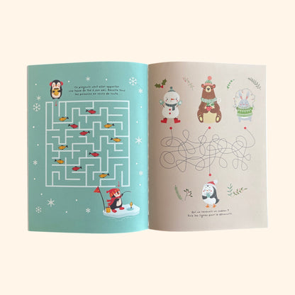 Mon cahier de jeux - hiver | Activités hivernales 5-7 ans