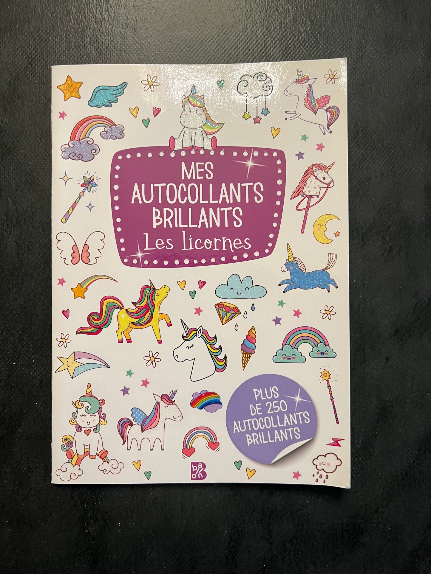 Mes autocollants brillants - les licornes