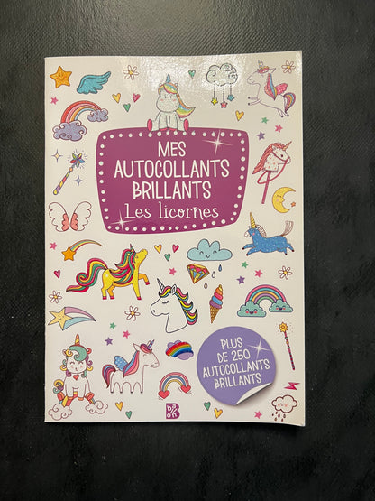 Mes autocollants brillants - les licornes