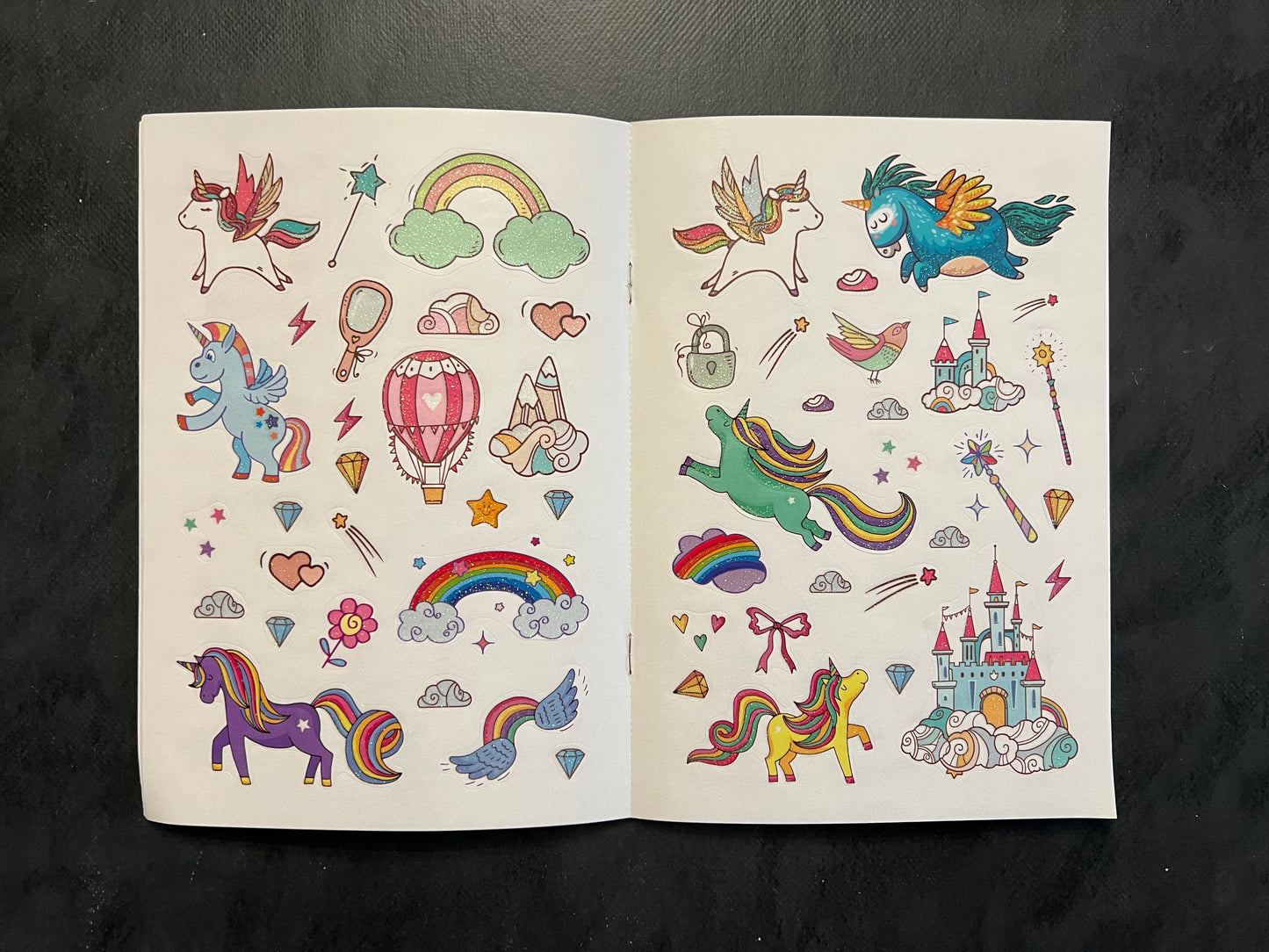 Mes autocollants brillants - les licornes