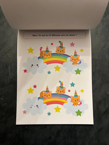 Cherche les différences - les licornes