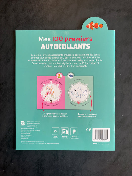 Mes 100 premiers autocollants - sous l'océan