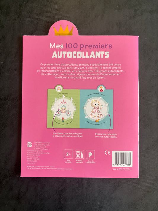 Mes 100 premiers autocollants - les princesses