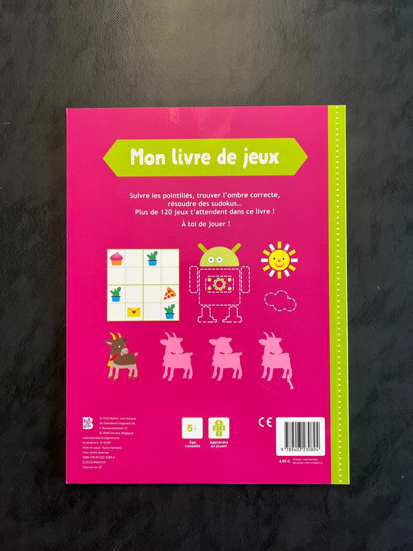 Mon livre de jeux - dès 5 ans