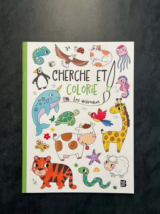 Cherche et colorie - les animaux