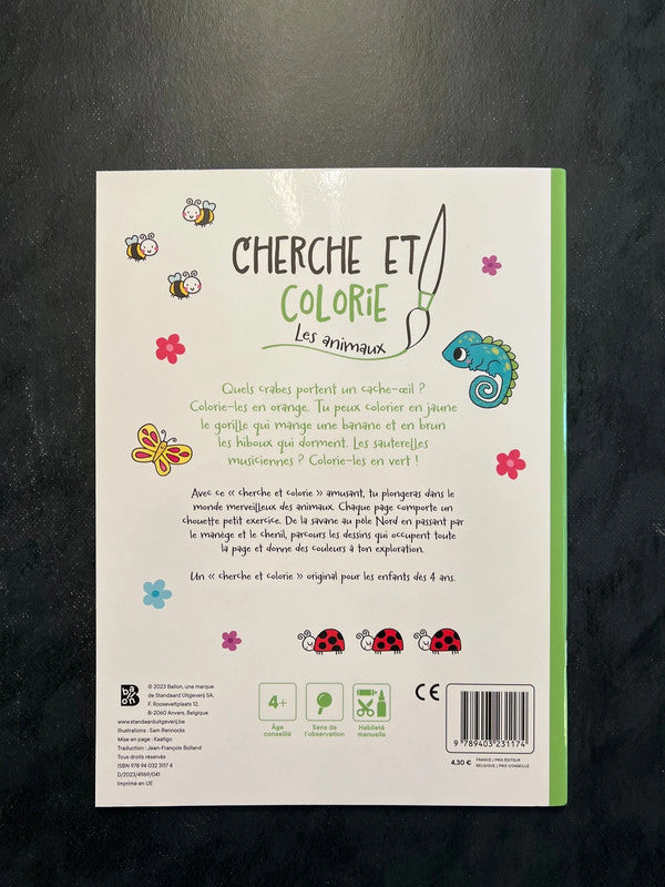 Cherche et colorie - les animaux