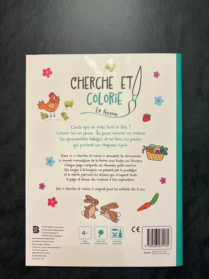 Cherche et colorie - la ferme