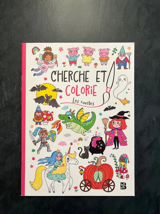 Cherche et colorie - les contes