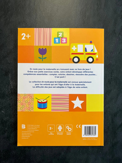 Livre de jeux en route pour la maternelle - dès 2 ans