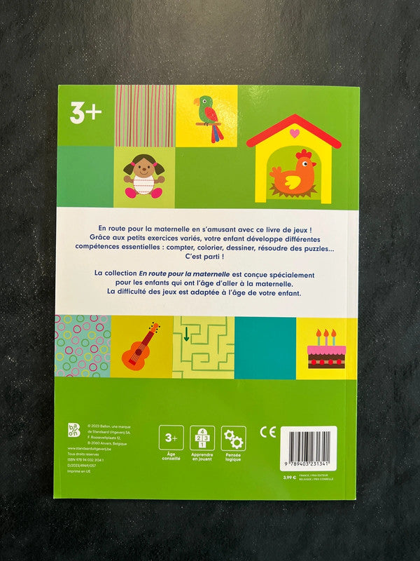 Livre de jeux en route pour la maternelle - dès 3 ans