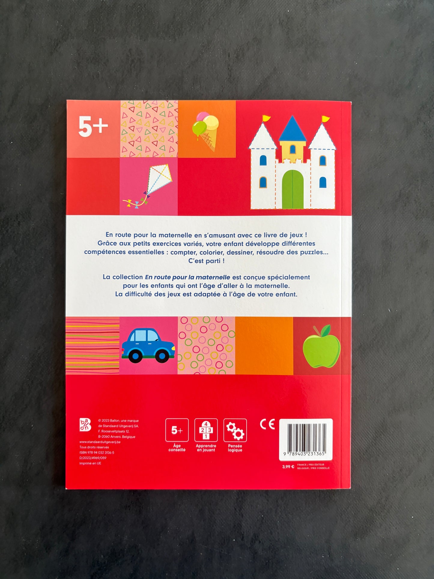Livre de jeux en route pour la maternelle- Dès 5 ans