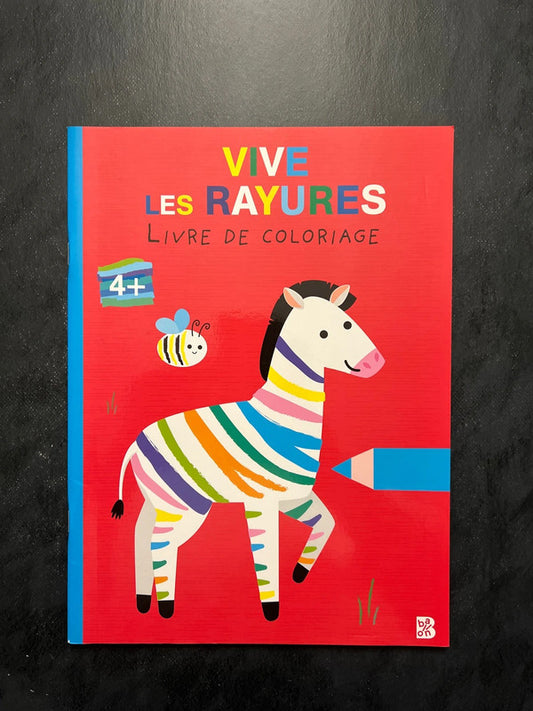 Livre coloriages - vive les rayures