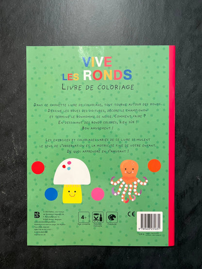 Livre coloriages - vive les ronds