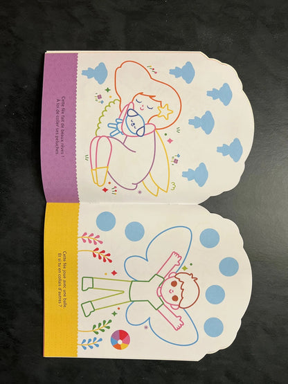 Coller et colorier - bonjour, petite fée !