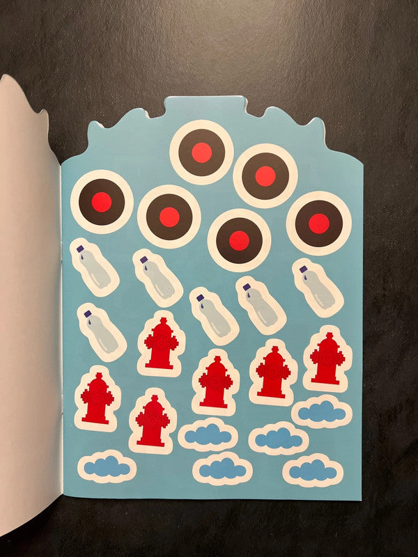 Coller et colorier - bonjour, petit pompier !