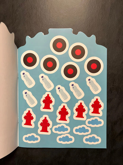 Coller et colorier - bonjour, petit pompier !