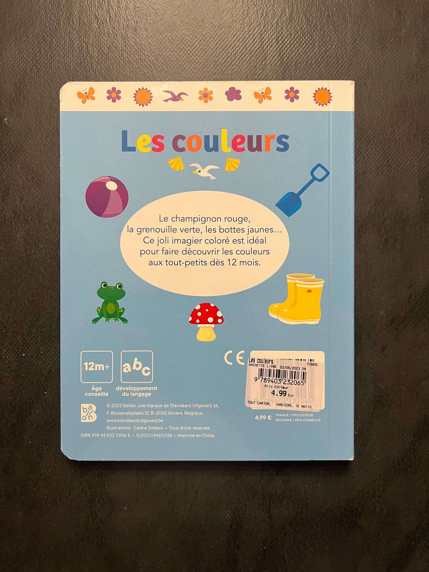 Livre cartonné - les couleurs