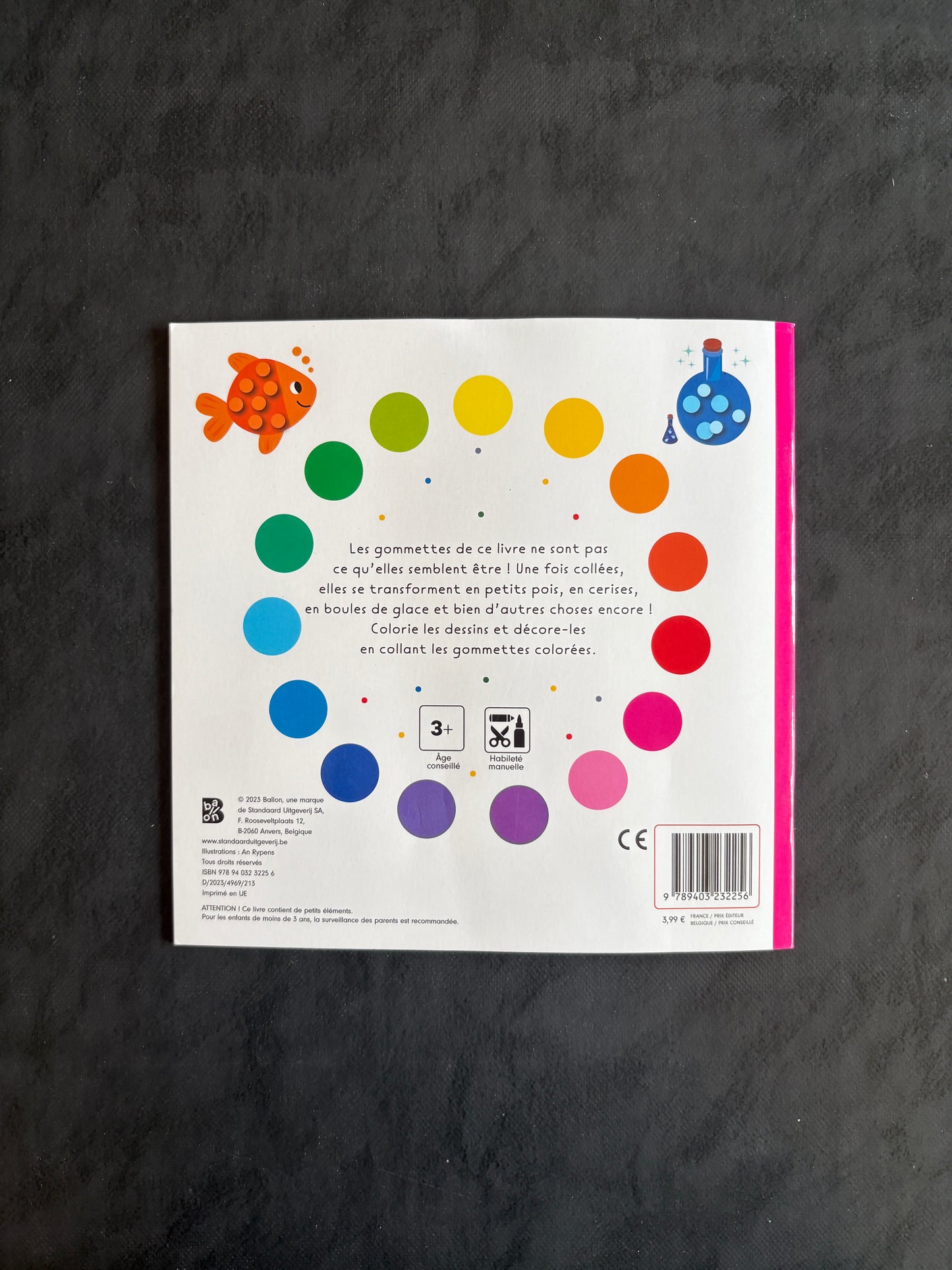 Livre gommette - Les couleurs - Dès 3 ans