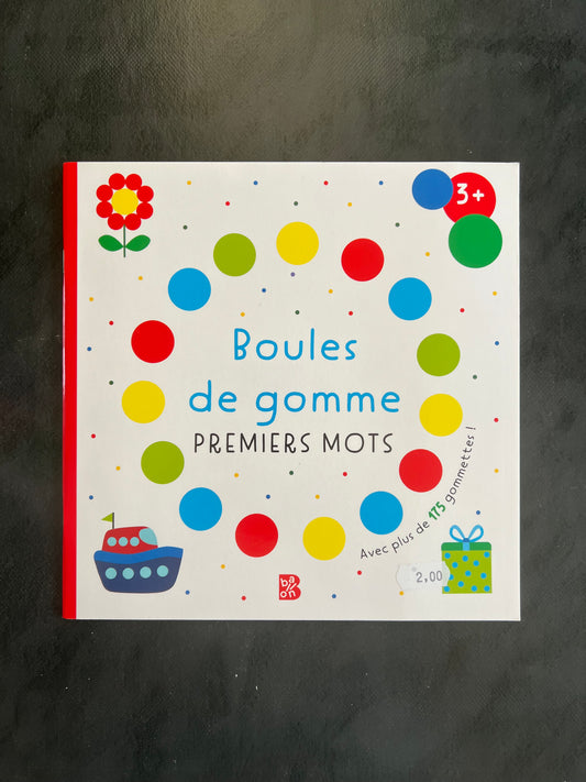 Livre gommette - premiers mots - Dès 3 ans