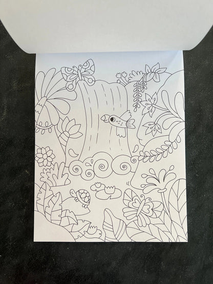 Maxi bloc à colorier - autour du monde les animaux