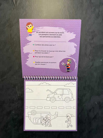 Mes dessins magiques - les pompiers