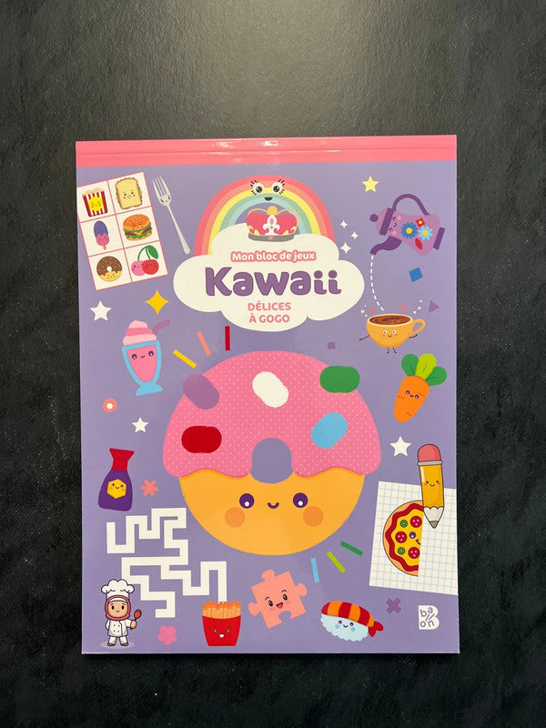 Mon bloc de jeux Kawaii - Délices à gogo - 5-8 ans