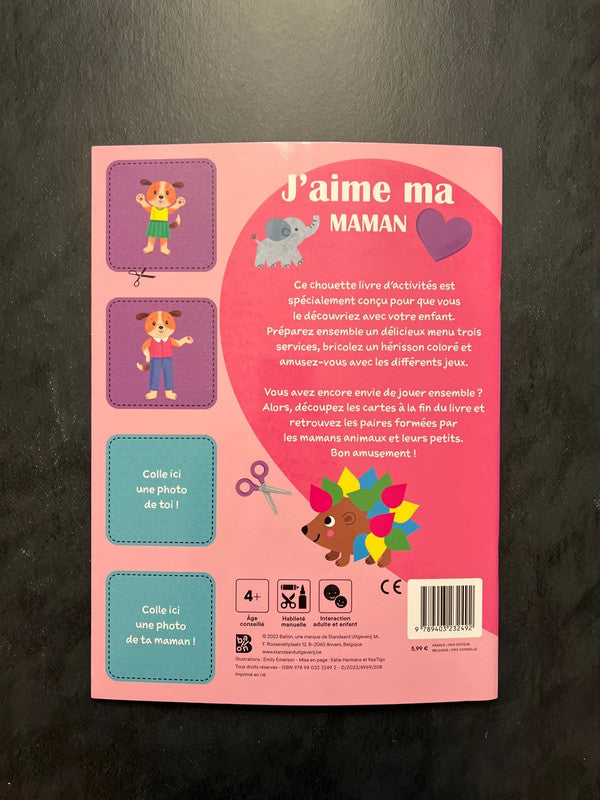 Livre d'activités - J'aime ma maman | Dès 3 ans