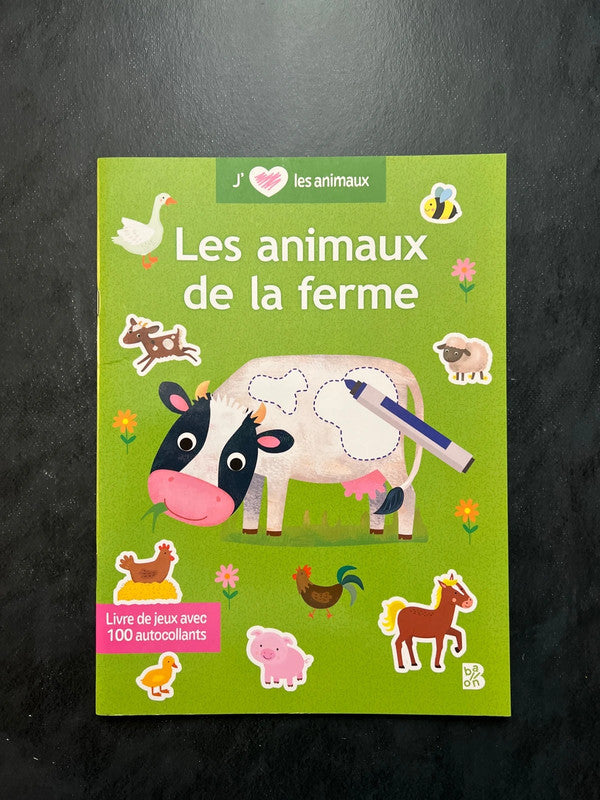 Livre d’autocollants - les animaux de la ferme