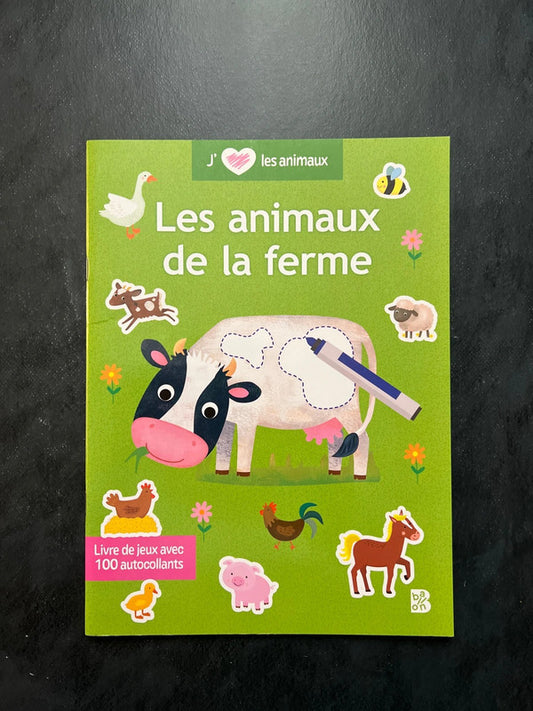 Livre d’autocollants - les animaux de la ferme