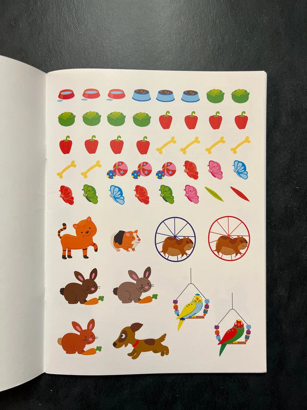 Livre d’autocollants - les animaux familiers