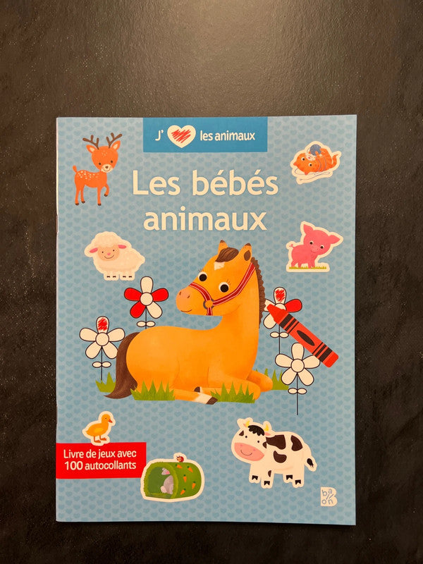 Livre d’autocollants - les bébés animaux