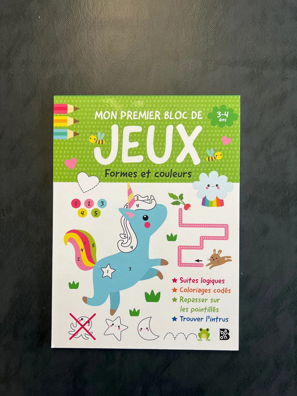 Mon premier bloc de jeux - formes et couleurs