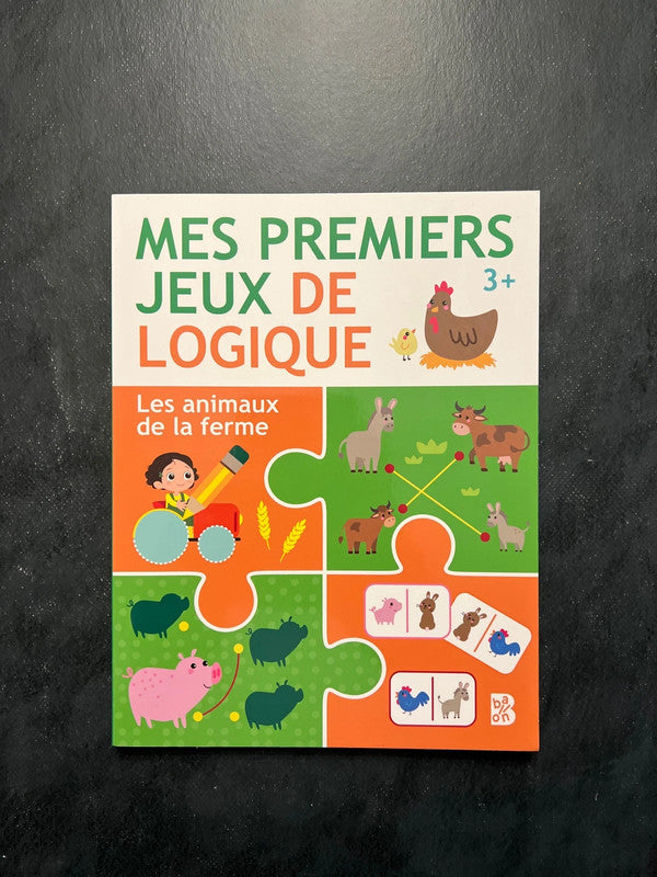 Mes premiers jeux de logique - les animaux de la ferme
