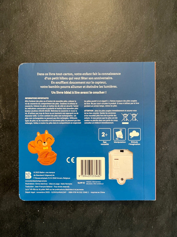 Mon livre à lumières - joyeux anniversaire