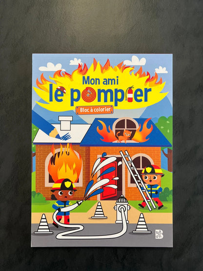 Bloc à colorier - Mon ami le pompier