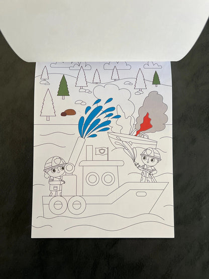 Bloc à colorier - Mon ami le pompier