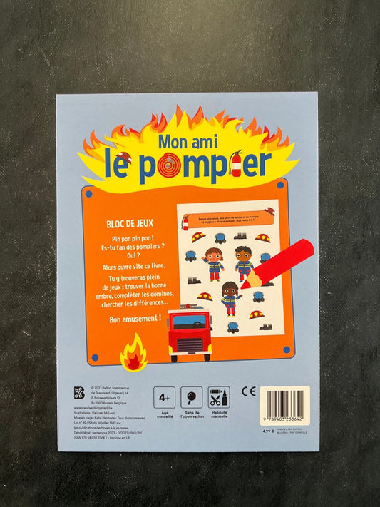 Bloc de jeux - mon ami le pompier
