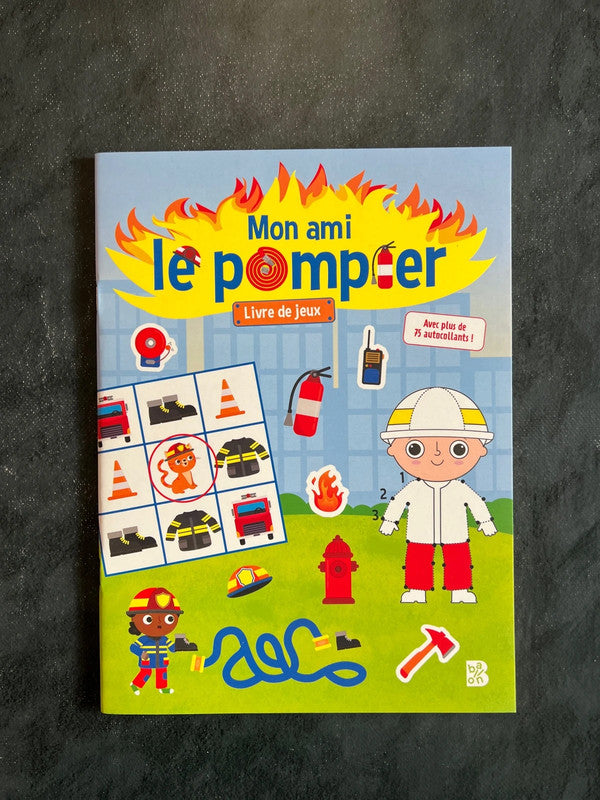 Livre jeux - mon ami le pompier