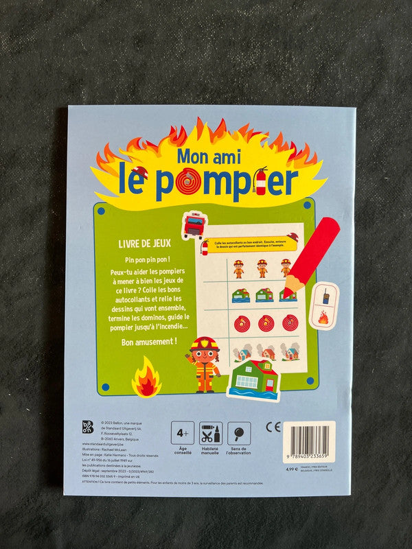 Livre jeux - mon ami le pompier