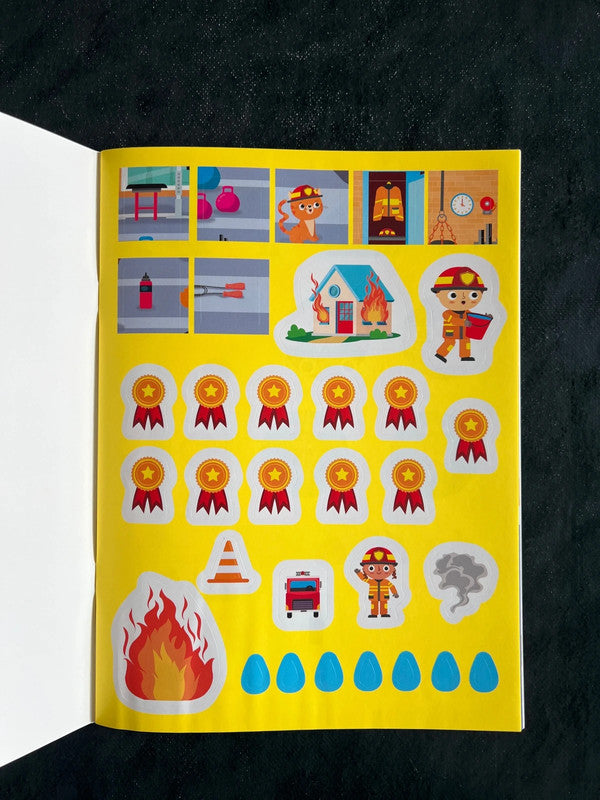 Livre jeux - mon ami le pompier
