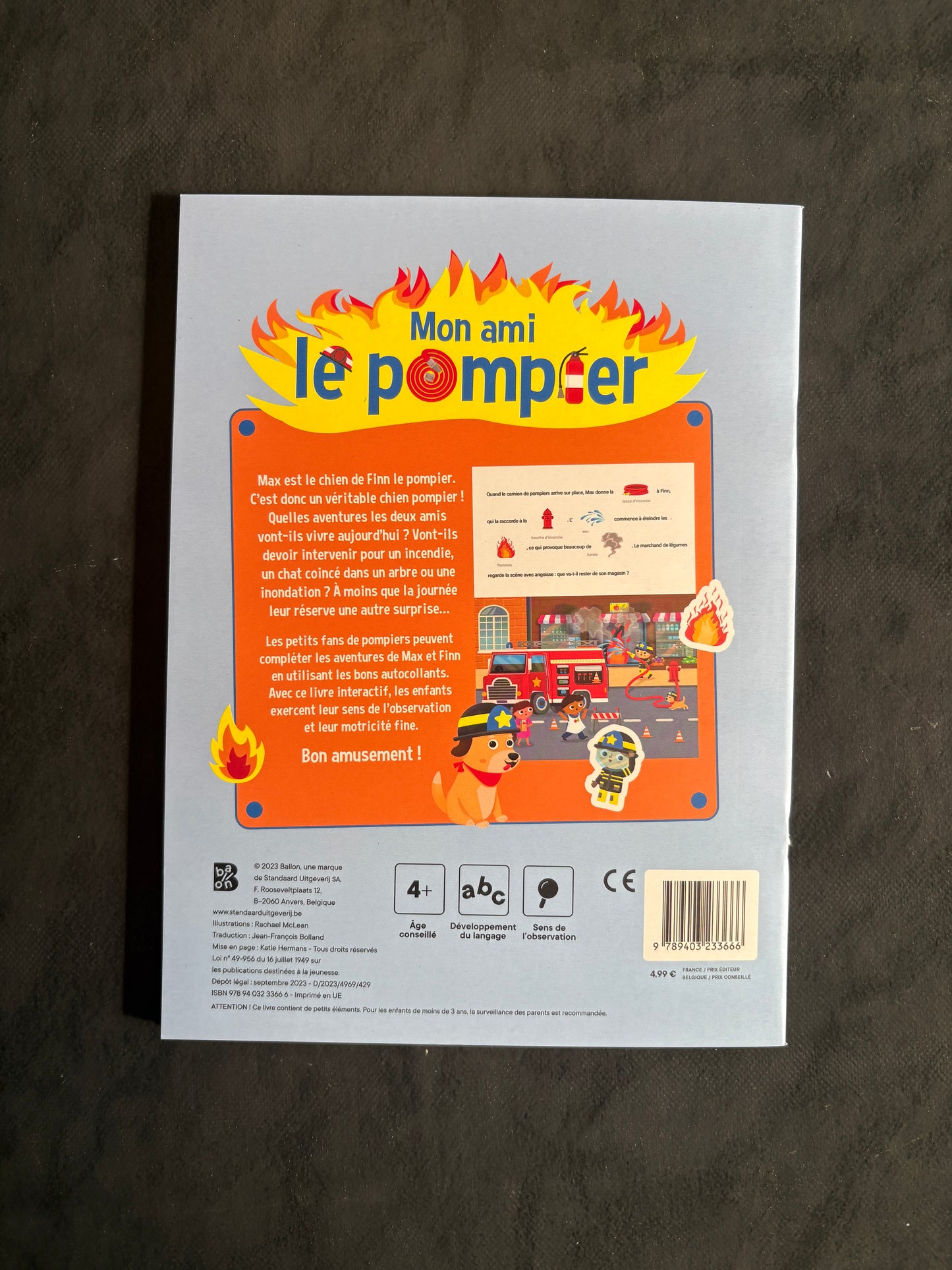 Mon ami le pompier - max aide les pompiers