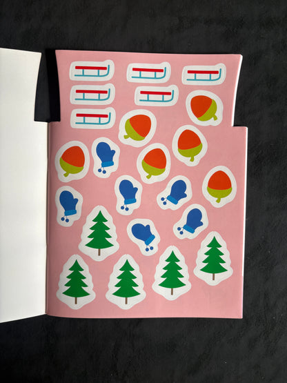 Coller et colorier - bonjour, bonhomme de neige !