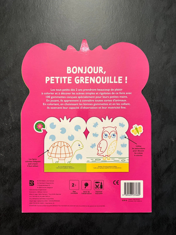 Coller et colorier - bonjour petite grenouille !