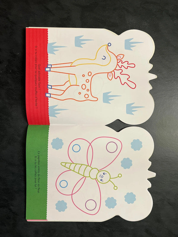 Coller et colorier - bonjour petite grenouille !