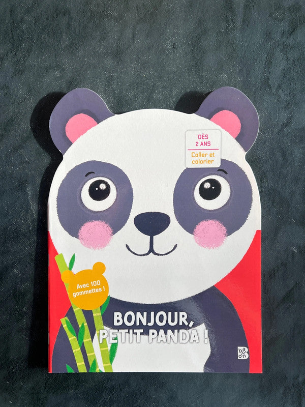 Livre autocollants - Bonjour, petit panda !